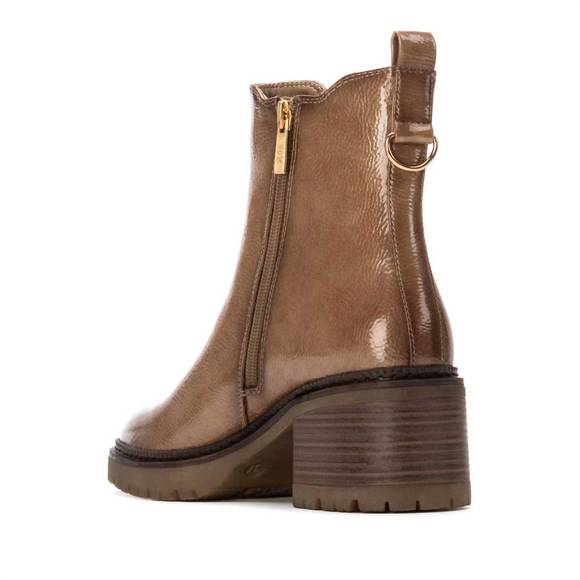 NEW XTI women's 144277 heeled booties in beige